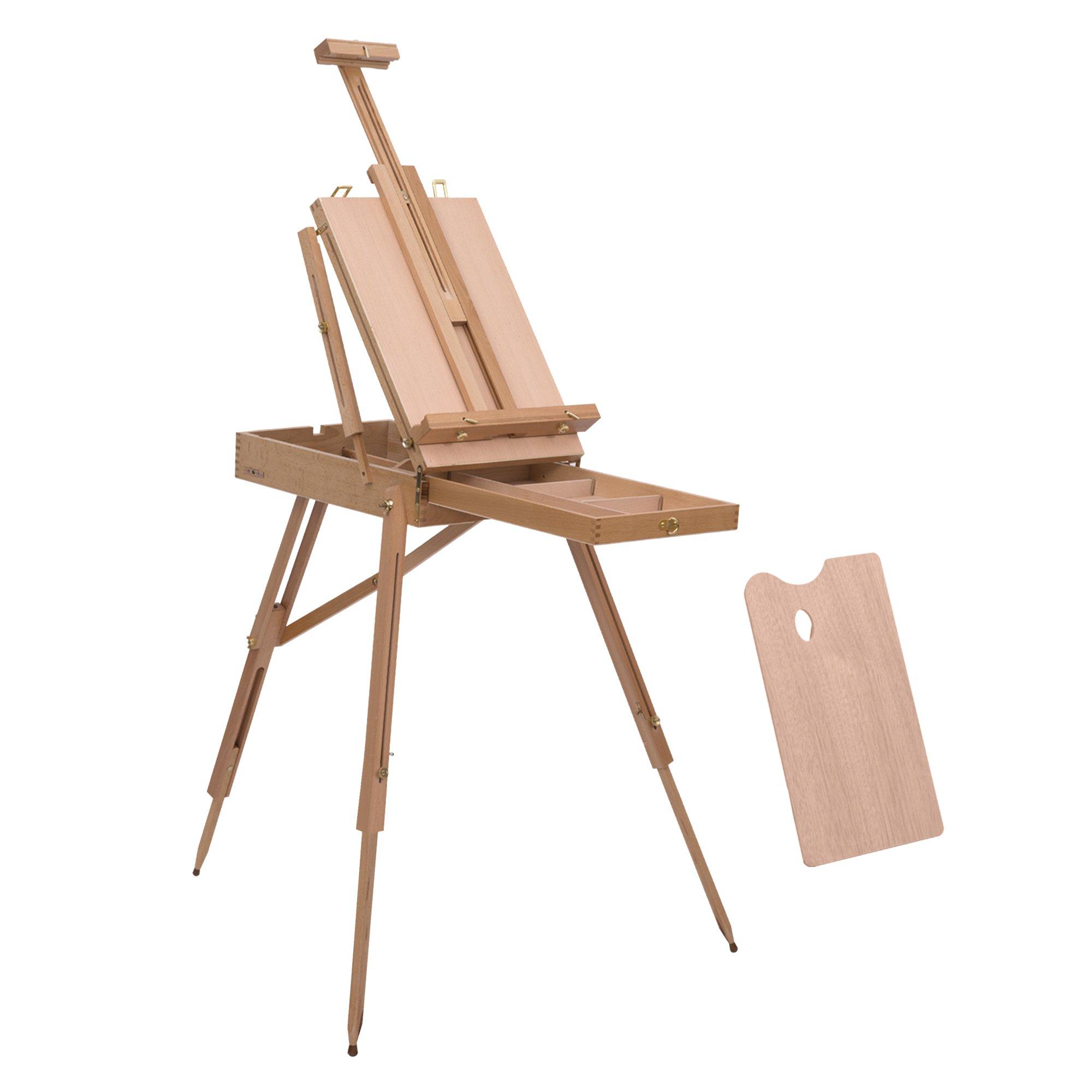 Wooden Tripod Art Easel Portable Sketch Drawing Box Artist Painting